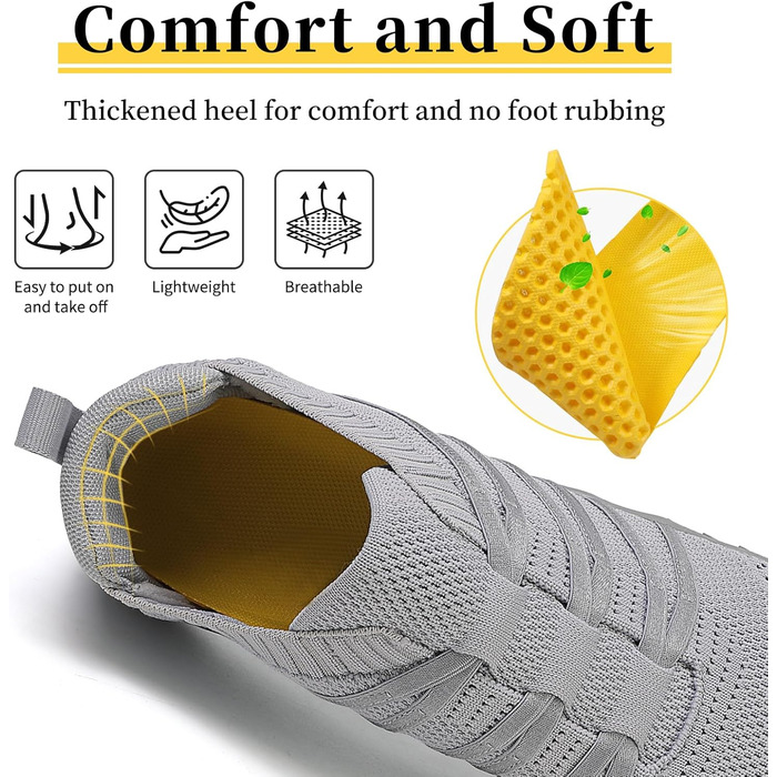 Босими кросівки для жінок та чоловіків: широкі, легкі, дихаючі, з нульовим перепадом, для трейлу та бігу по асфальту. Unisex, розміри 36-46 EU (39 EU, сірий)