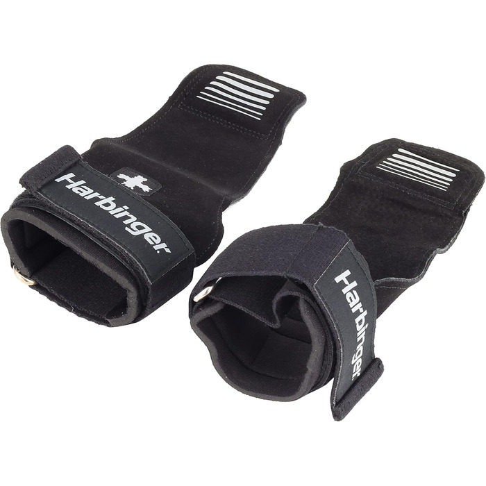 Захисні лямки для підйому ваги Harbinger Lifting Grips, чорні, розмір S/M