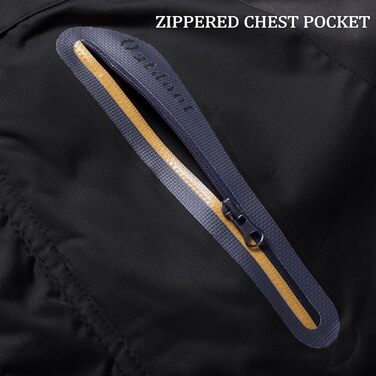 Зимова куртка KEFITEVD для чоловіків, водонепроникна, тепла, з підкладкою, для катання на лижах, зимова, спортивна, вітронепроникна, дихаюча, знімний капюшон (S, чорно-сіра)