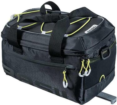 Велосумка Basil Miles Trunkbag Lime, водонепроникна, з адаптерною пластиною, світловідбивна, універсальний розмір