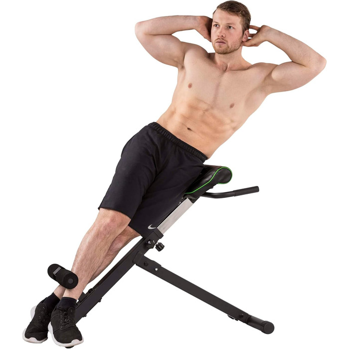 Тренажер для спини Tunturi CT40, гіперекстензія, регульований римський стілець на 7 положень, складаний