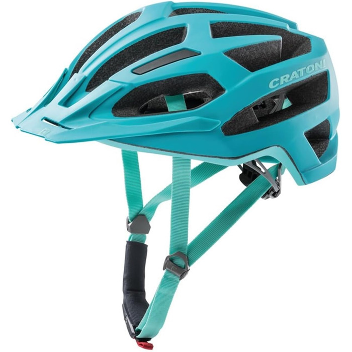 Унісекс велосипедний шолом Cratoni C-Flash MTB, бірюзовий, універсальний розмір