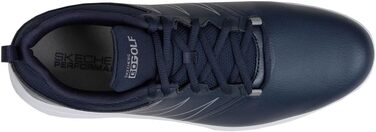 Чоловічі гольф-туфлі Skechers Torque водонепроникні (42.5 EU, темно-синій синтетичний матеріал, сірий кант)
