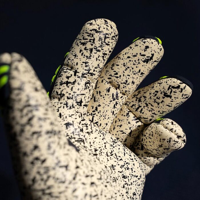 Воротарські рукавички Uhlsport Prediction Supergrip+ Finger Surround для дітей і дорослих, розмір 10.5, сині/білі/жовті, для футболу