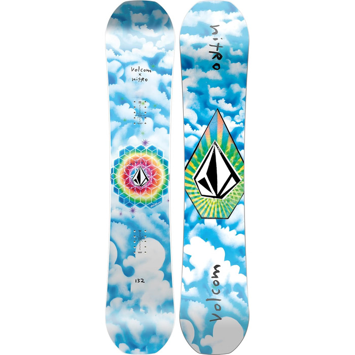Сноуборд Nitro Ripper Youth X Volcom 132 см, унісекс, мультиколор