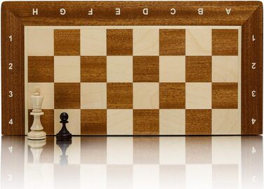Професійний шаховий набір Master Of Chess №3, дерев'яна інкрустована дошка 35 см, фігури Стаунтон, для турнірів