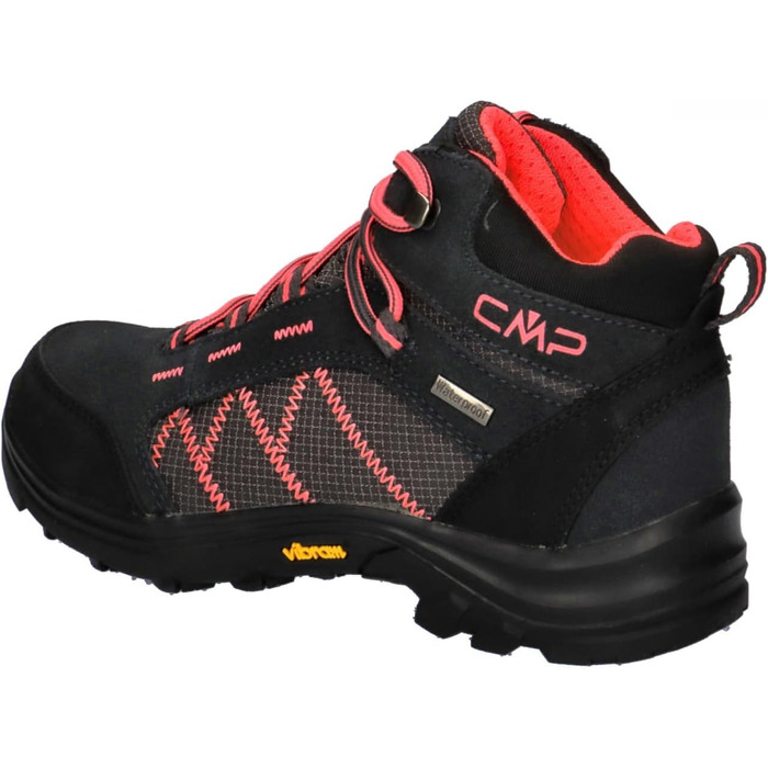 Дитячі трекінгові черевики CMP Thiamat Mid 2.0 WP (37 EU, сірий, рожевий)