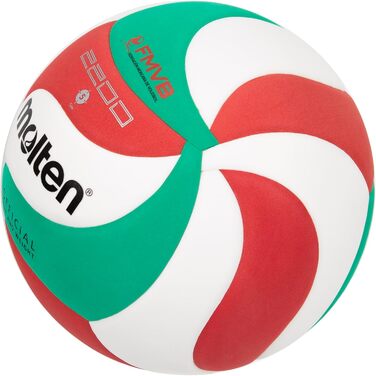 Тренувальний м'яч Molten V5M2200 білий/зелений/червоний, розмір 5