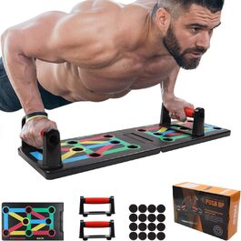 Тренувальна дошка Push-Up Rack Board 12-в-1: багатофункціональний портативний тренажер для дому