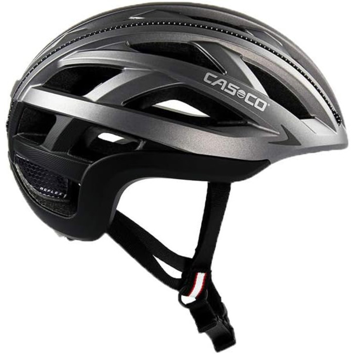 Велошолом Casco CUDA 2 Strada чорний/червоний 2022, для шосейного велосипеда