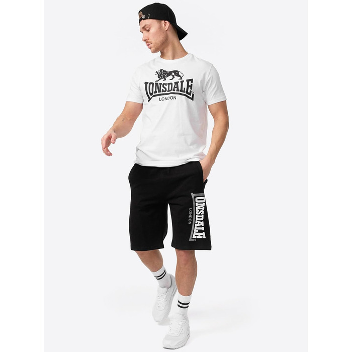 Чоловічі спортивні шорти Lonsdale Logo Jam, чорні