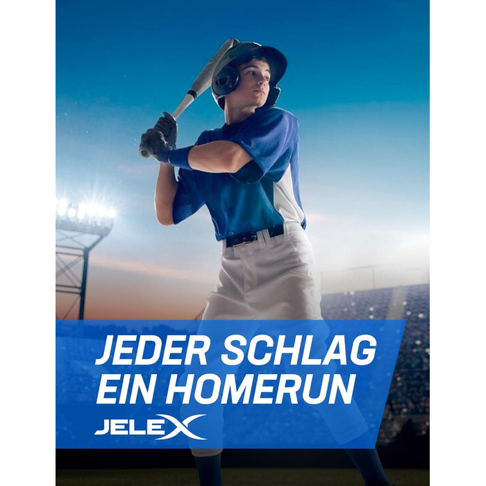 Дерев'яна бейсбольна бита JELEX New York 32 дюйми, 780 г, для початківців та любителів, ідеальний баланс