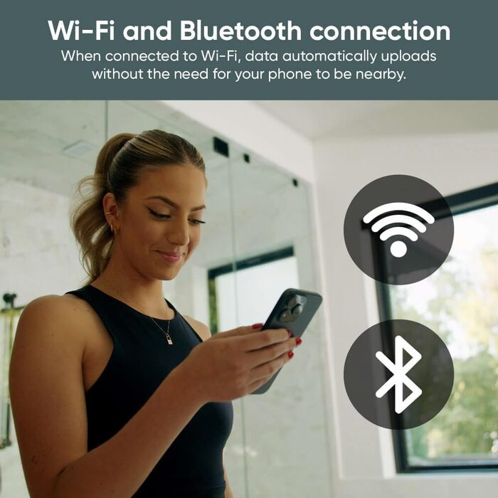 Розумні ваги Smart Scale Ultra з кольоровим дисплеєм 10.9 см, Bluetooth, Wi-Fi, BMI, вимірювання м'язової маси, пульсометр, режим для дітей/тварин/багажу