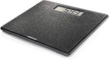 Електронні ваги Soehnle Style Sense Comfort Coral, скляні підлогові ваги для зважування, максимальна вага 180 кг, великий LCD-дисплей, протиковзке покриття, чорний колір