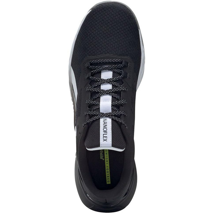 Крос-тренажери Reebok Nanoflex для чоловіків, 44.5 EU, чорний/білий/сірий