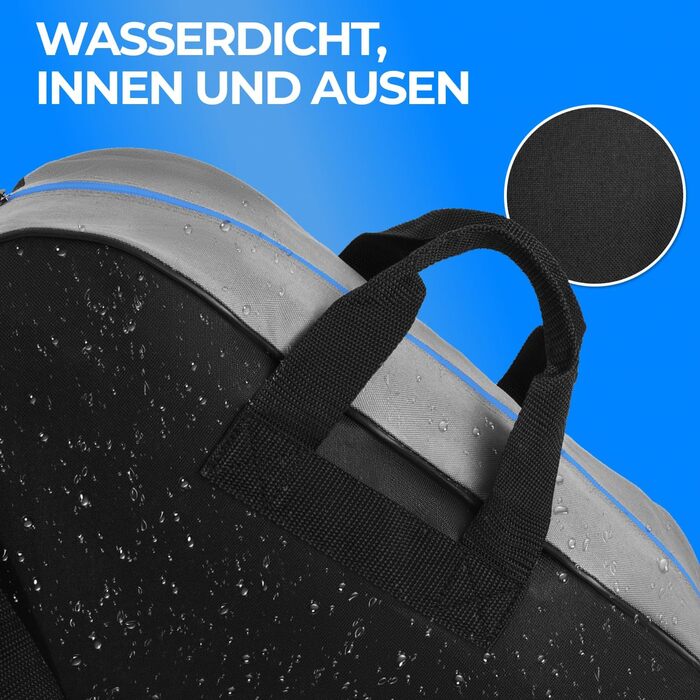Сумка для ковзанів STYNGARD Montreal (чорно-синя) – універсальна для ковзанів та роликів, міцна та надійна