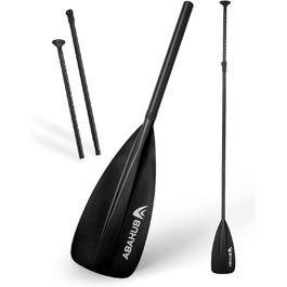 Весло Abahub SUP 2-в-1 для сапборда і каяка, алюмінієве, регульоване, 172-213 см, з нейлоновим лезом та PU-покриттям