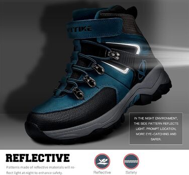 Дитячі зимові черевики Elaphurus: теплі, зручні, для прогулянок та трекінгу (36 EU, сапфір-блакитний)