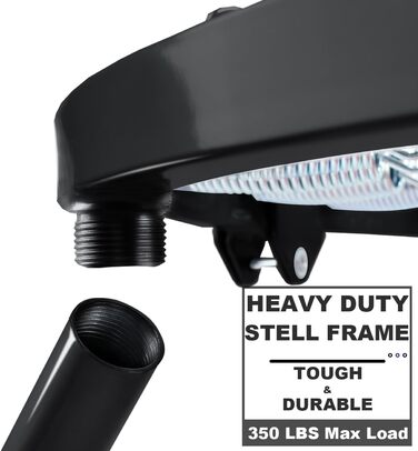 Міні-трамплін DARCHEN для дорослих, 200 кг, 100 см: для тренувань та фітнесу, тиха та безпечна пружина, чорний каркас, червоний