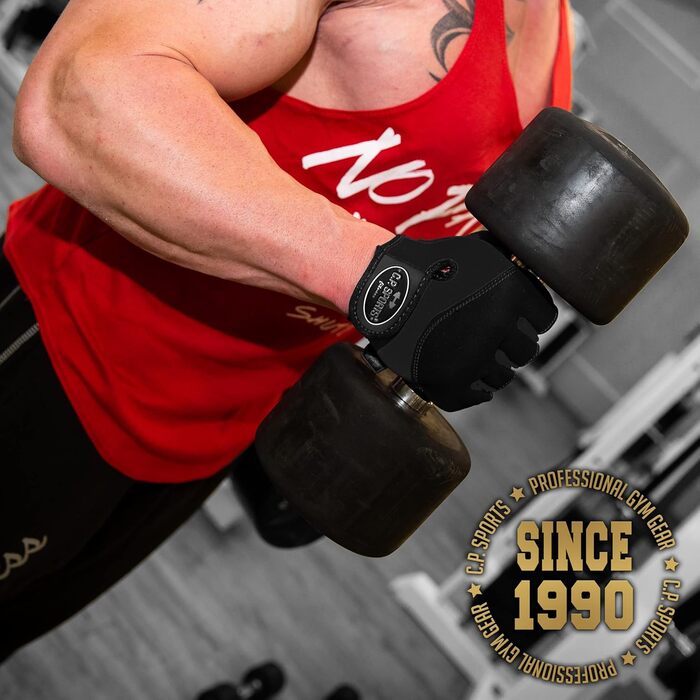 Спортивні рукавички C.P. Sports Iron-Handschuh Komfort для тренувань, бодібілдингу та фітнесу | Рукавички для чоловіків та жінок M (18-20 см)