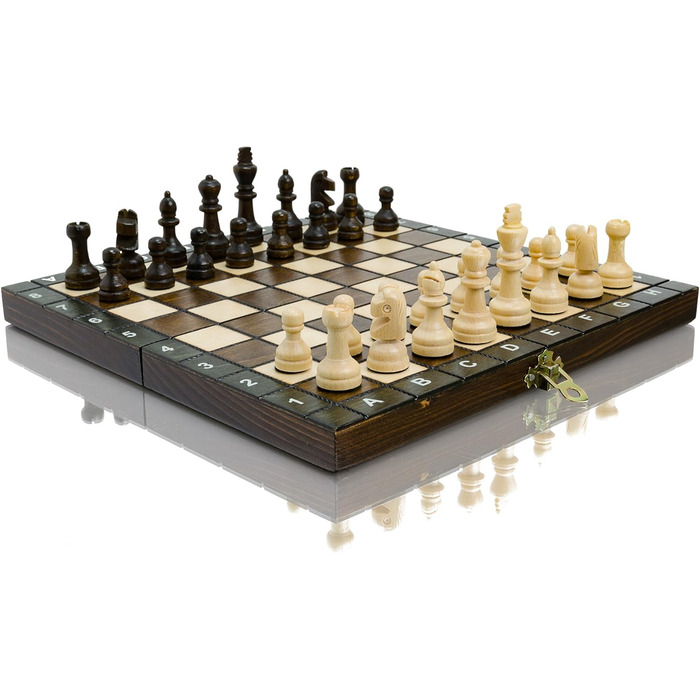 Дорожній шаховий набір Master Of Chess з берези та бука, шахова дошка 27x27 см з фігурами, портативний набір для дітей і дорослих, якісне шкільне шахове поле