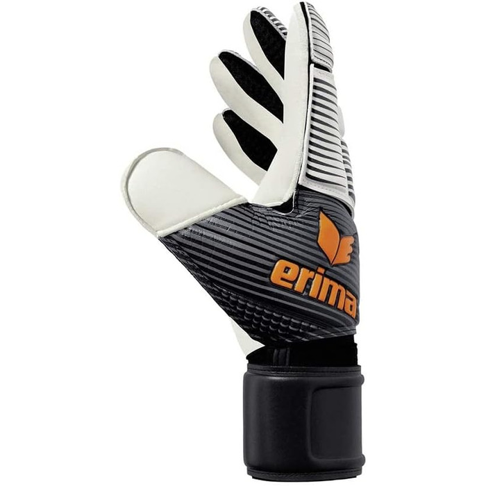 Воротарські рукавички Erima Skinator Hybrid Training 8 чорні/білі/помаранчеві