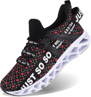 Чоловічі кросівки для бігу JSLEAP - дихаючі, легкі, спортивні, для тенісу та повсякденного носіння (43 EU, 1d кольорові точки)