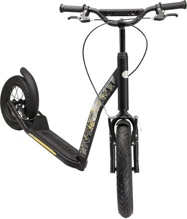 Самокат дитячий STAR SCOOTER City Kick Scooter 16 дюймів, з пневматичними колесами, регульована висота, чорний