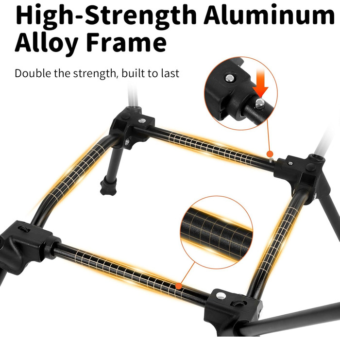 Зручний складаний стул для кемпінгу BeLeEv з 2 кишенями, легкий та компактний, для відпочинку на природі, риболовлі, фестивалів, трекінгу та пляжу