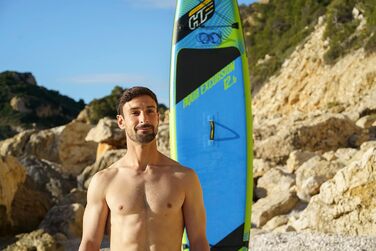 Надувна SUP-дошка Bestway Hydro-Force Touring Aqua Excursion 381×79×15 см, комплект для серфінгу