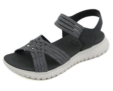 Жіночі сандалі літні спортивні для прогулянок та пляжу, на платформі, нековзні, чорні (35-42 EU)