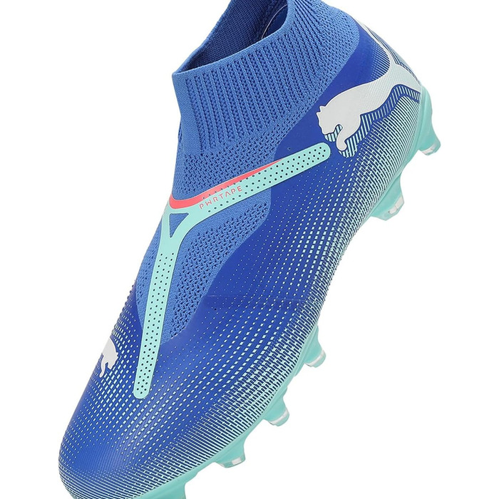 Кросівки футбольні PUMA Future 7 Match+ Ll Fg/Ag (42.5 EU, Bluemazing Puma White Electric Peppermint)