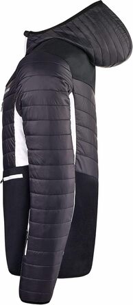 Чоловіча лижна куртка Black Crevice для гірськолижного туризму. Тепла зимова куртка з нейлону, PES та спандексу. Вітро- та водонепроникна, з великою свободою рухів. Чорно-біла.