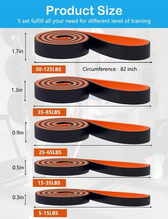 Гумові еспандери для підтягувань та фітнесу Resistance Bands Orange (Chevron)
