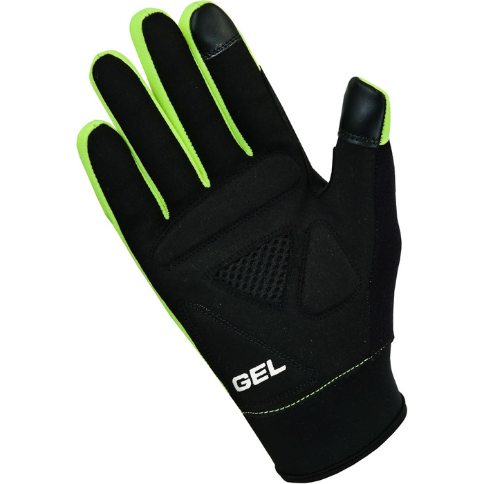 Велосипедні рукавички Sikma жовтого кольору, повний палець, з гелевою підкладкою, вітронепроникні, сумісні з сенсорними екранами, розмір L