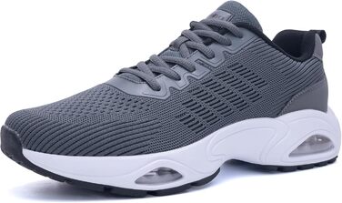 Кросівки для бігу чоловічі GANNOU - спортивні, легкі, дихаючі, з амортизацією, розмір 40-47, сірий колір