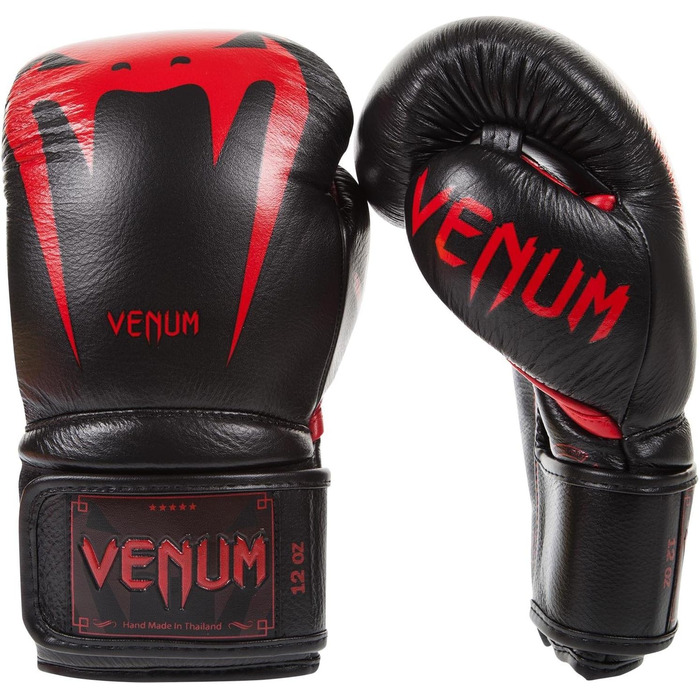 Боксерські рукавички Venum Giant 3.0 для муай-тай та кікбоксингу, 16oz, чорний, Devil