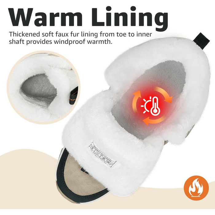 Зимові черевики Mishansha для жінок, утеплені, водонепроникні, для піших прогулянок, розмір 36-42, колір абрикосовий