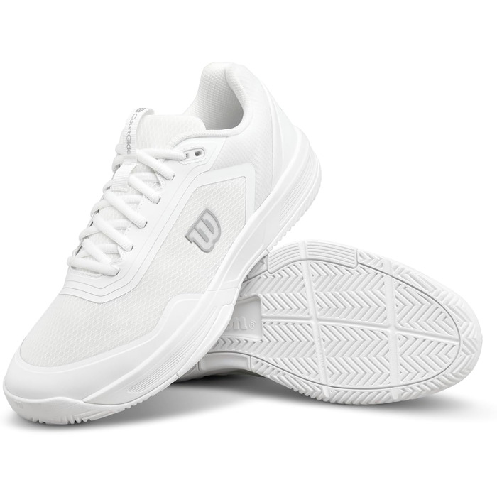 Тенісні кросівки Wilson Courtglide для чоловіків (42 EU, широка колодка, білі)