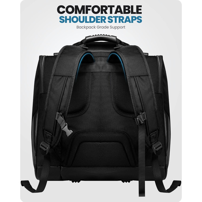 Чохол для черевиків OutdoorMaster: для сноуборду та лиж, 55 л, чорний