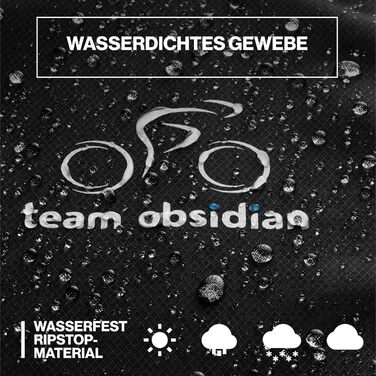 Чохли для велосипедів Team Obsidian Ripstop 300D: захист від негоди, для зберігання та транспортування (1-3 велосипеди)