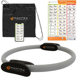 Кільце для пілатесу MANTRA SPORTS: тренажер для м'язів тазу та стегон, фітнес-кільце для дому