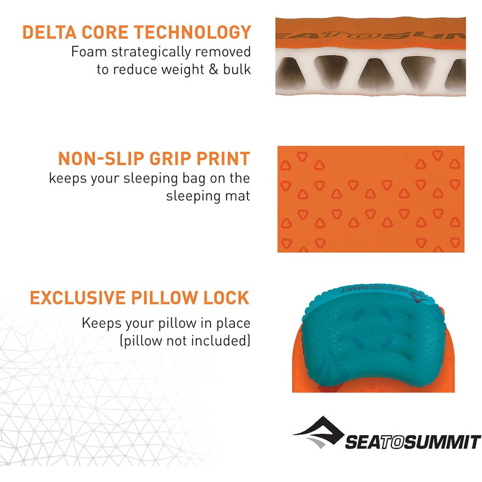 Килимок туристичний Sea to Summit Ultralight Self Inflating Delta Core-V помаранчевий X-Small
