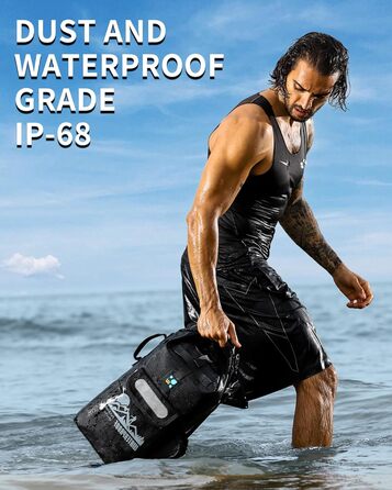 Водонепроникний рюкзак IDRYBAG Dry Bag 40L (плаваючий, чорний)