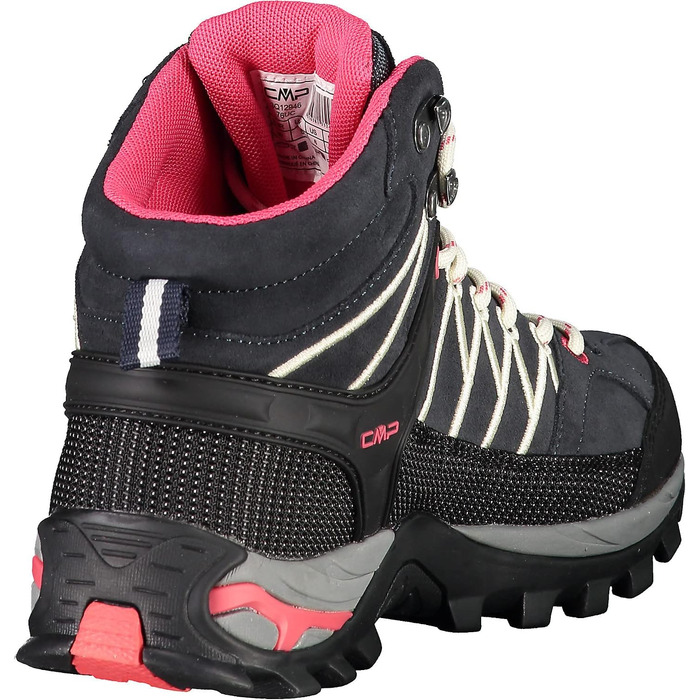 Жіночі трекінгові черевики CMP Rigel Mid Wmn Wp, антрацит/білий, 40 EU