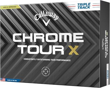 Гольф м'ячі Callaway Chrome Tour X, для гольфу, преміум-класу