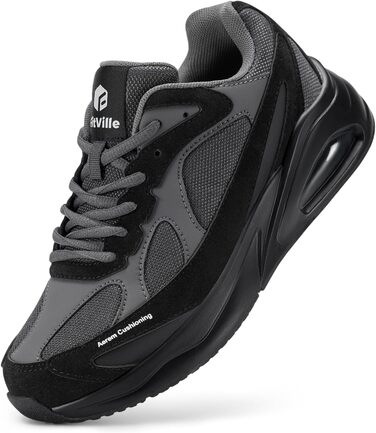 Жіночі кросівки FitVille для бігу та ходьби, широка колодка, повітряна амортизація, чорні