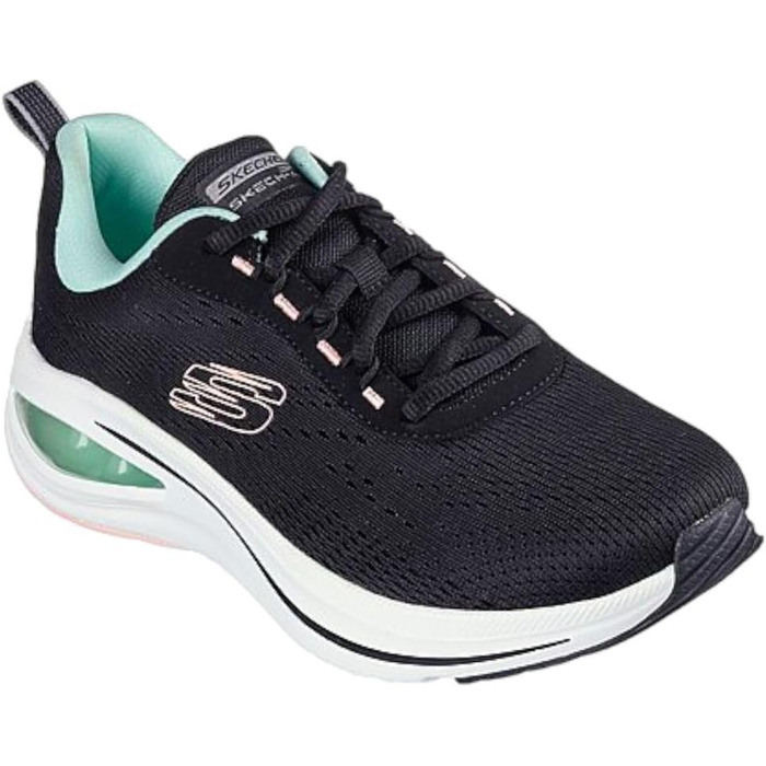 Жіночі кросівки Skechers Skech-Air Meta Aired Out (40 EU, чорний сітчастий, аквамарин з лавандою)