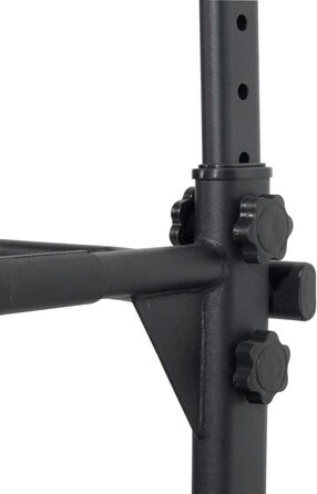 Турнік-стійка DlandHome для турніку, віджимань та підтягувань, регульована, чорна (75 x 82 x 165~210 см)