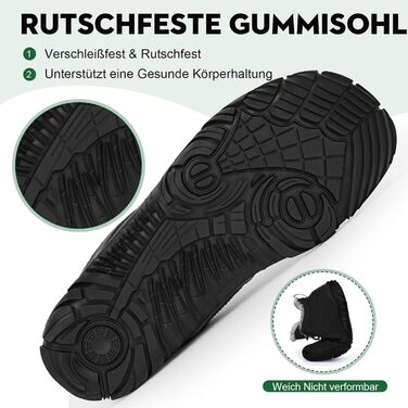 Чоботи для зими без шнурів Ruyi, чорні, 42 EU - чоловічі та жіночі, водонепроникні, для трейлу, широка носок